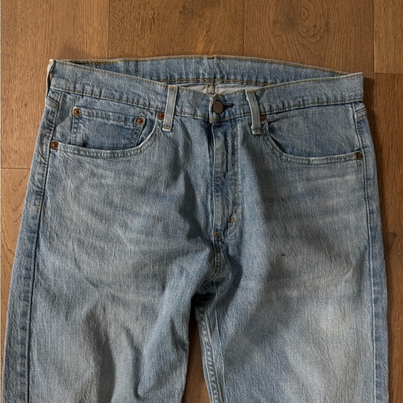 Levi’s men’s 505 medium light wash straight leg jeans denim pants size 34 x 34 - Picture 2 of 5